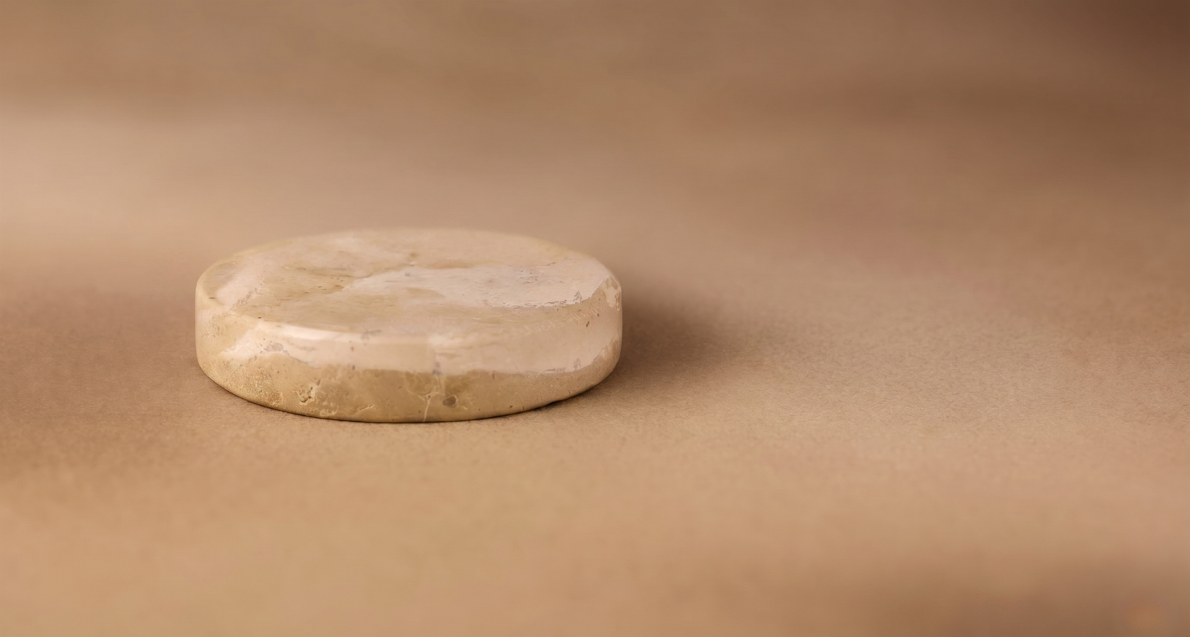 Beige stone pedestal