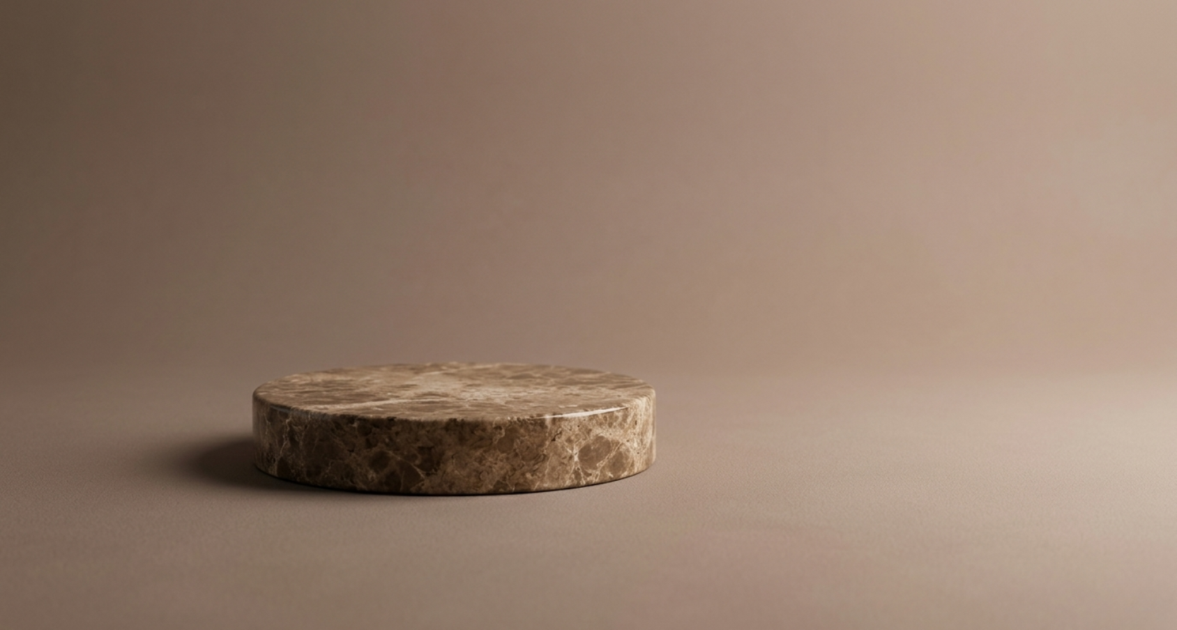 Brown marble pedestal
